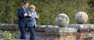 Angela Merkel und David Cameron am 9. Oktober 2015 auf dem Landsitz des britischen Premier.