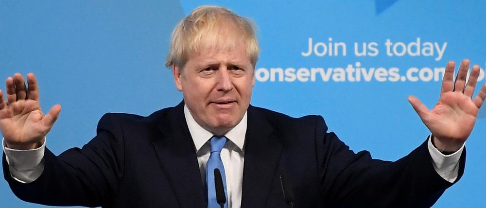 Boris Johnson nach seiner Wohl zum Parteichef der britischen Tories.