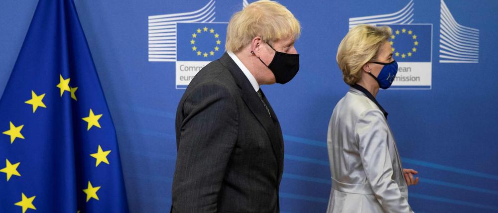 Beraten über ein Handelsabkommen: Großbritanniens Premierminister Boris Johnson und EU-Kommissionspräsidentin Ursula von der Leyen.