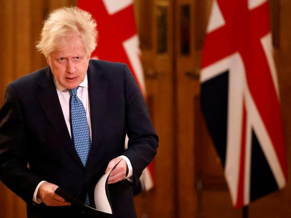 Der britische Premierminister Boris Johnson in London.