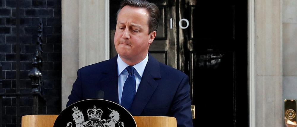 Total verzockt: David Cameron erklärt das Brexit-Votum.