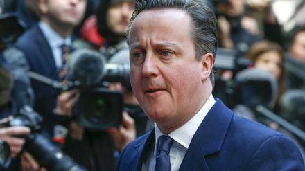 Der britische Regierungschef David Cameron am Freitag in Brüssel.