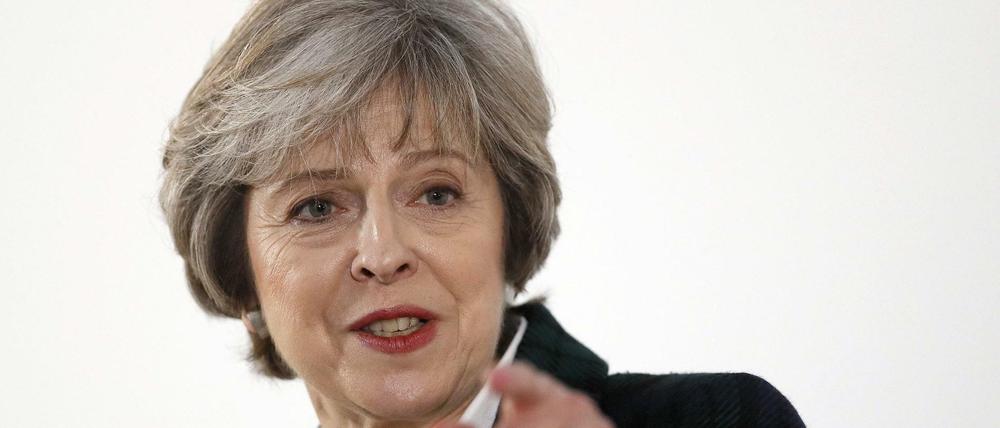 Klarer Schnitt mit der EU: Die britische Premierministerin Theresa May
