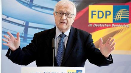 FDP-Fraktionschef Rainer Brüderle sorgt mit einem Brief der Fraktion an zahlreiche deutsche Haushalte für Aufregung.