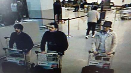 Die drei Attentäter vom Brüsseler Flughafen.