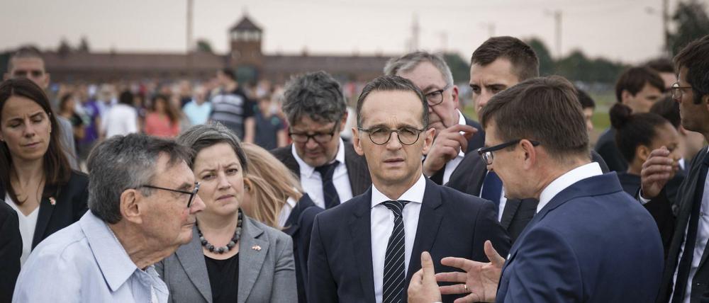 Das Unfassbare erklären: Außenminister Heiko Maas bei seinem Besuch in Auschwitz.