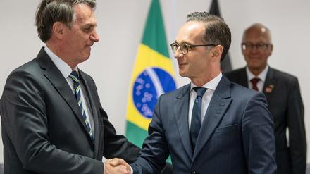 "Tropen-Trump" trifft erklärten Multilateralisten: Ende April empfing Brasiliens Präsident Bolsonaro Außenminister Heiko Maas.