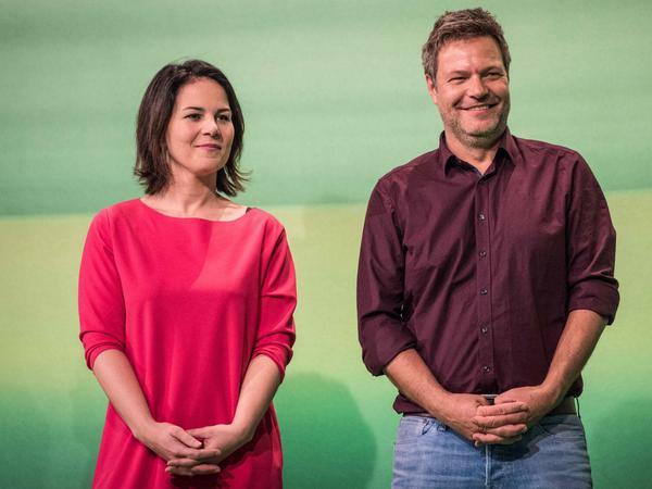 Das Spitzenduo der Grünen, Annalena Baerbock und Robert Habeck