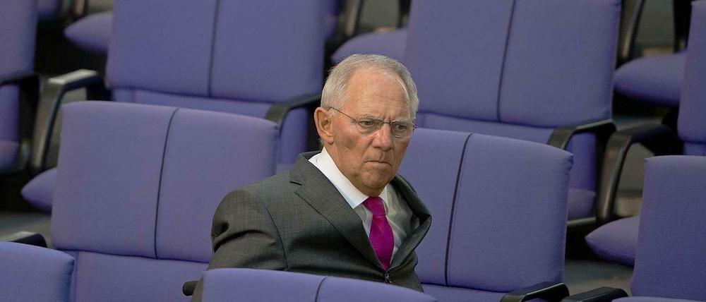 Bundesfinanzminister Wolfgang Schäuble.