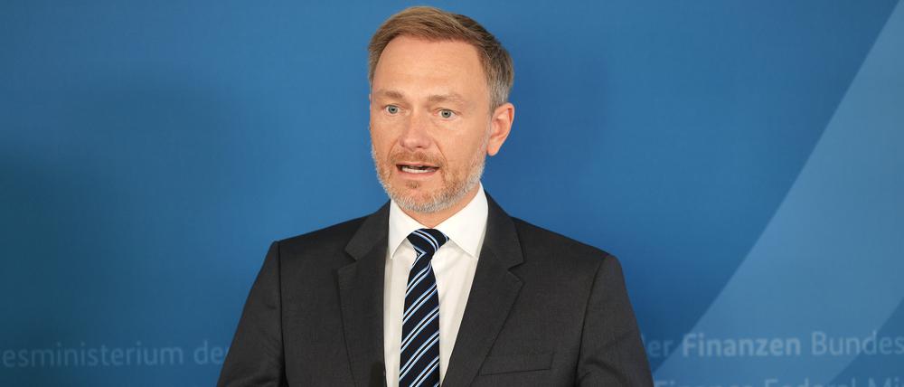 Christian Lindner (FDP), Bundesfinanzminister.