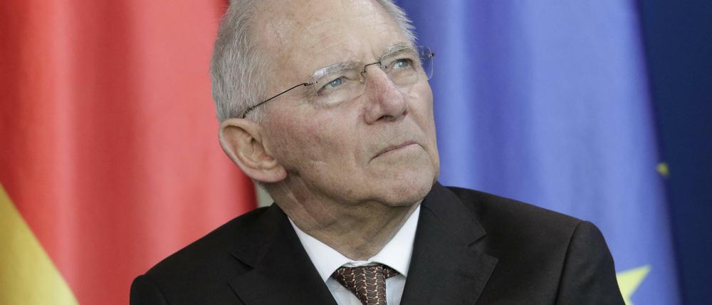 Bundesfinanzminister Wolfgang Schäuble (CDU). 
