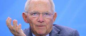Der Bundestagspräsident Wolfgang Schäuble (CDU).