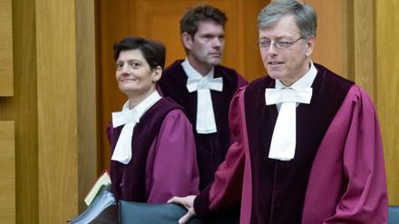 Die Richter des 6. Senats des Bundesverwaltungsgerichts unter Vorsitz von Richter Ingo Kraft (rechts). 