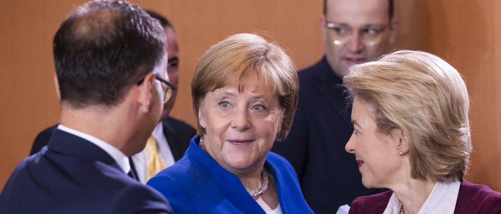 Bundeskanzlerin Angela Merkel am Mittwoch im Kabinett.
