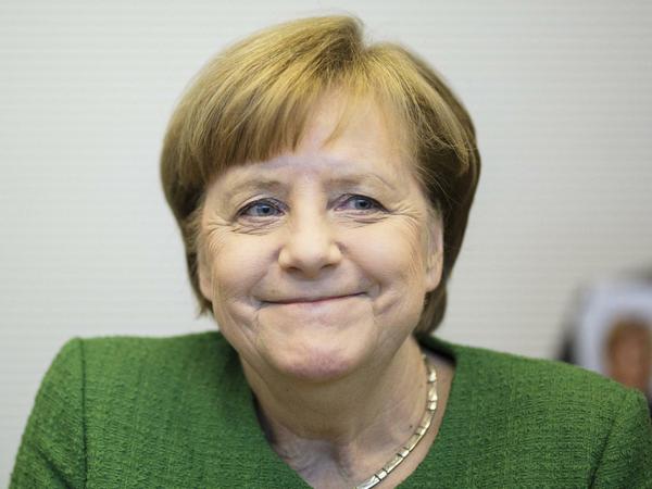 Bundeskanzlerin Angela Merkel, einen Tag bevor sie zum vierten Mal als Bundeskanzlerin vereidigt wird.