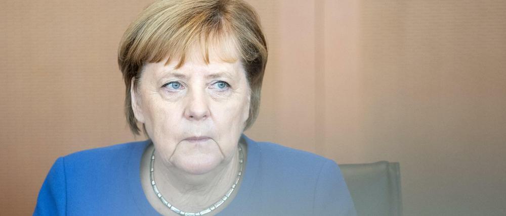 Bundeskanzlerin Angela Merkel Ende Oktober bei einer Kabinettssitzung im Kanzleramt.