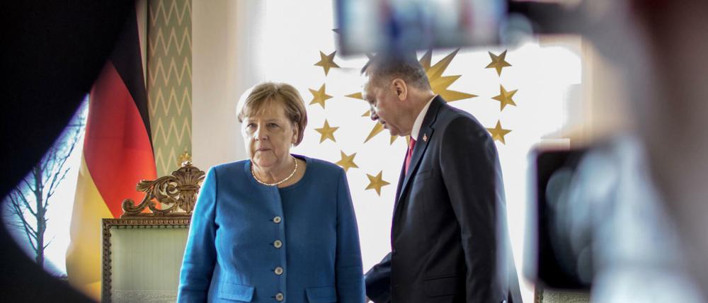 Kanzlerin Angela Merkel und der türkische Präsident Recep Tayyip Erdogan.