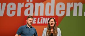 Das neue Führungs-Duo der Linken, Janine Wissler und Martin Schirdewan. 