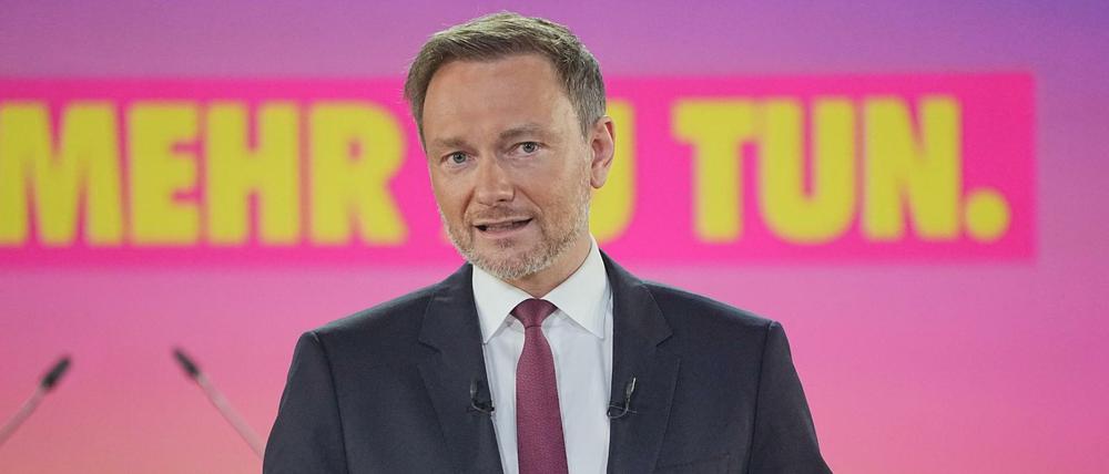 Digitaler Parteitag der Liberalen: Lindner mit 93 Prozent als FDP