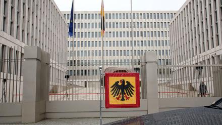 Des Gebäude des Bundesnachrichtendienstes (BND) in Berlin.