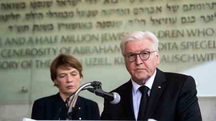 Bundespräsident Frank-Walter Steinmeier besucht am 07.05.2017 die Holocaust-Gedenkstätte Yad Vashem in Jerusalem. 