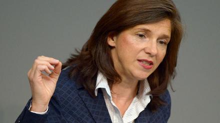 Die Bundestags-Fraktionsvorsitzende der Partei Bündnis90/Die Grünen, Katrin Göring-Eckardt. 
