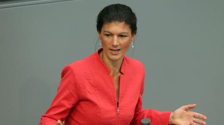 Die Fraktionschefin der Linken, Sarah Wagenknecht