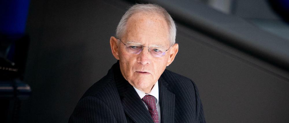 Bundestagspräsident Wolfgang Schäuble.