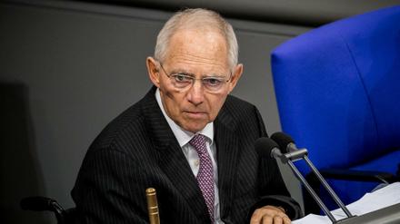 Bundestagspräsident Wolfgang Schäuble (CDU). 