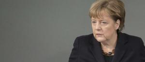 "Historische Bewährungsprobe" für Europa. Kanzlerin Angela Merkel am Mittwoch bei ihrer Regierungserklärung im Bundestag