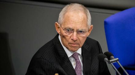 Bundestagspräsident Wolfgang Schäuble (CDU) 
