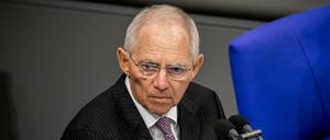 Bundestagspräsident Wolfgang Schäuble (CDU) 