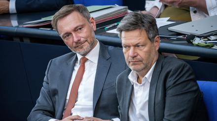Gemeinsames Problem, unterschiedliche Lösung? Finanzminister Christian Lindner und Wirtschaftsminister Robert Habeck.