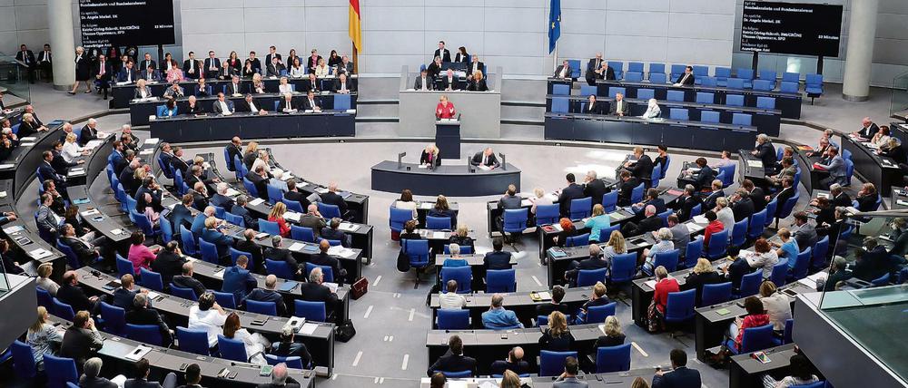 Generaldebatte Anfang September im Bundestag. 