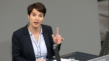 Frauke Petry hielt am vergangenen Dienstag im Bundestag ihre erste Rede.