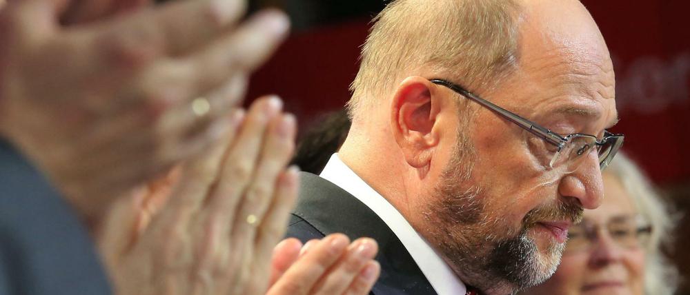 Der geschlagenen SPD-Kanzlerkandidat Martin Schulz