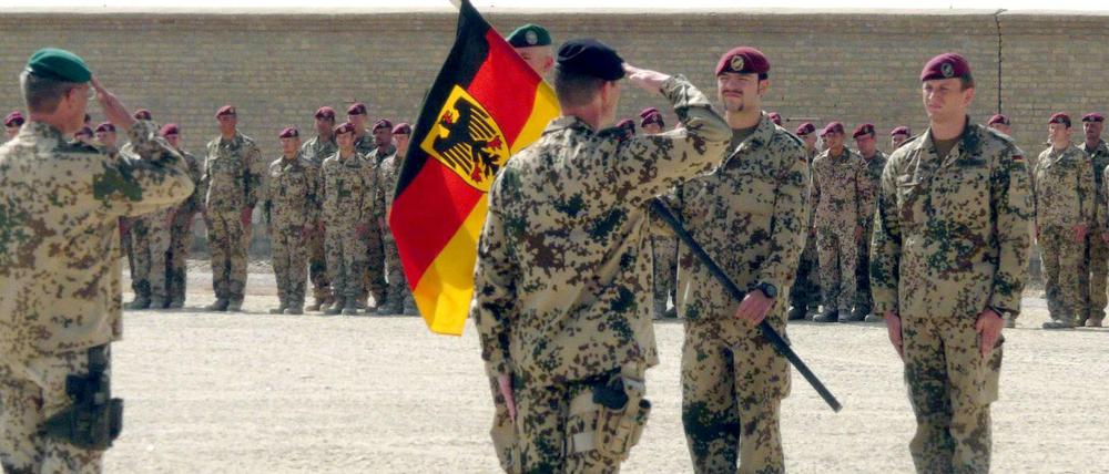 Deutsche Soldaten in Afghanistan. 