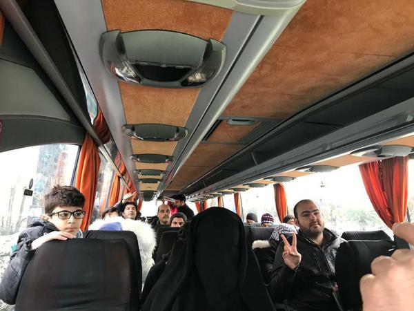 Flüchtlinge in einem Bus in Istanbul. Sie wollen in die EU. 