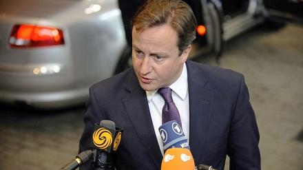 Der britische Premier David Cameron bleibt bei seiner Haltung zu den deutsch-französischen Plänen. 