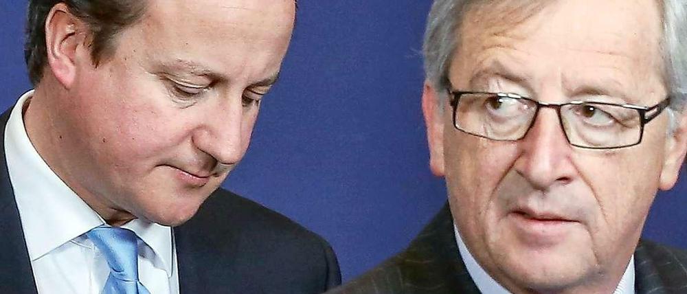 Der britische Premier David Cameron will Jean-Claude Juncker als EU-Kommissionspräsident verhindern.