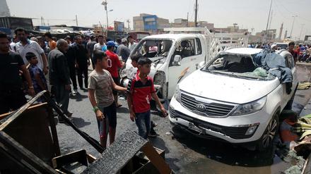 Bei dem Autobomben-Anschlad in Sadr City in der irakischen Hauptstadt Bagdad sind 64 Menschen gestorben.
