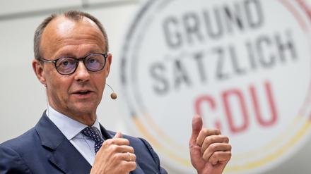 CDU-Chef Friedrich Merz liegt mit seiner Partei laut Umfrage weit vor der SPD.