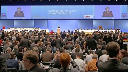 Der Name des Koalitionspartners wird beim Bundesparteitag der CDU nicht genannt.