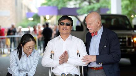 Der blinde Bürgerrechtler Chen Guangchen und seine Familie sind wohlbehalten in den USA angekommen.