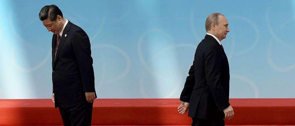 Eine neue, strategische Allianz? Russlands Staatschef Wladimir Putin (rechts) und Chinas Staats- und Parteichef Xi Jinping.