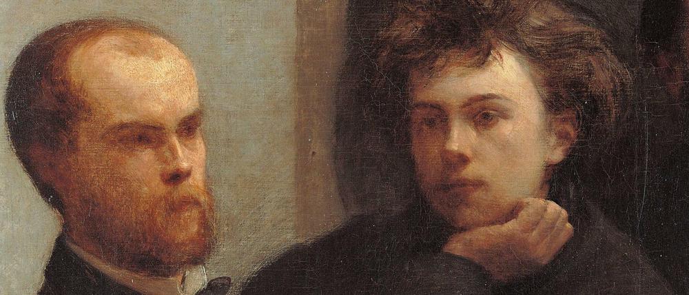 Die Dichter Paul Verlaine (li.) und Arthur Rimbaud, gemalt von Henri Fantin Latour. 