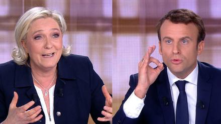 Knallhartes Duell: Marine Le Pen und Emmanuel Macron vor der Stichwahl