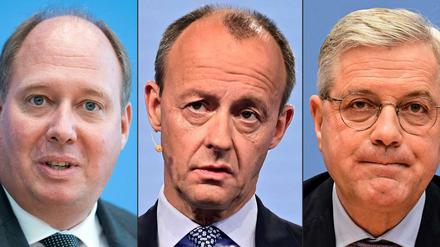 Helge Braun, Friedrich Merz und Norbert Röttgen konkurrieren um den Vorsitz bei der CDU: