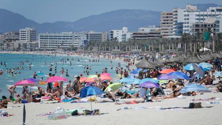 Der Strand von Arenal auf Mallorca.
