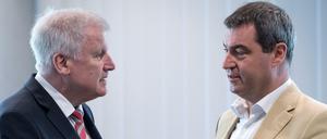 Bayerns Ministerpräsident Horst Seehofer (l.) und sein Finanzminister Markus Söder legen ein Steuerkonzept vor.